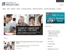 Tablet Screenshot of internal.bradford.ac.uk