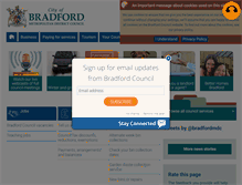 Tablet Screenshot of bradford.gov.uk